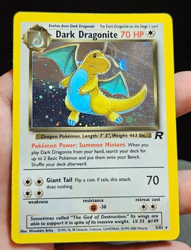 Dark dragonite holo rare - 5/82,